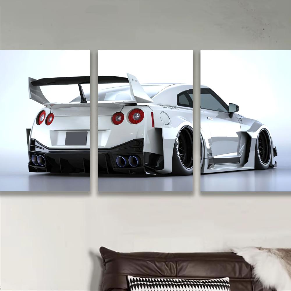 Lighting Mcqueen Bedroom Decor - Beyaz Japonya Süper Spor Araba Posteri