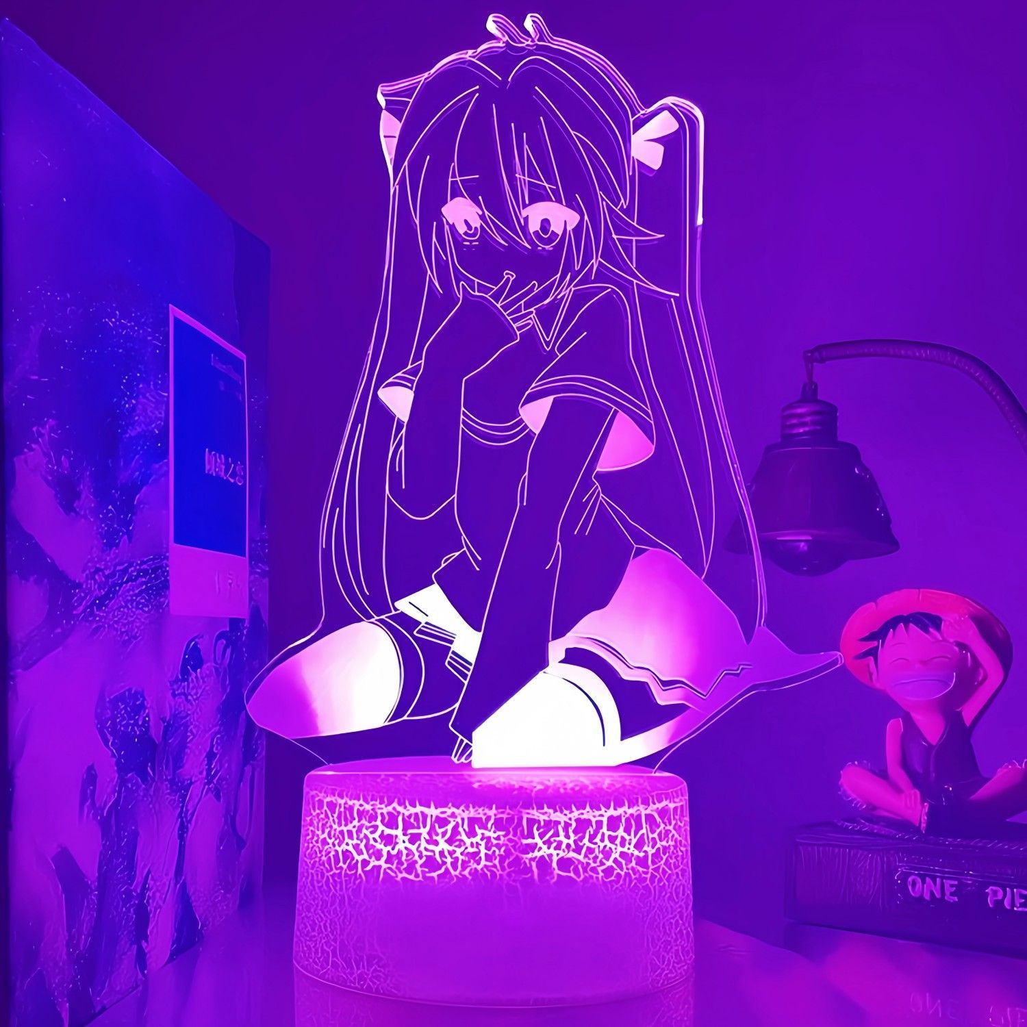 Lighting Decoration Ideas - Anime Çevre Birimleri Hatsune Miku Figürü
