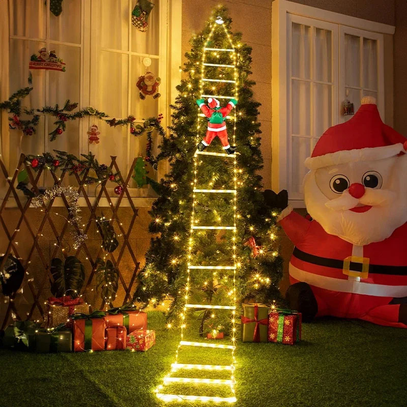 Lighting Christmas Decor - LED Noel Işıkları Noel Dekoratif Merdiven