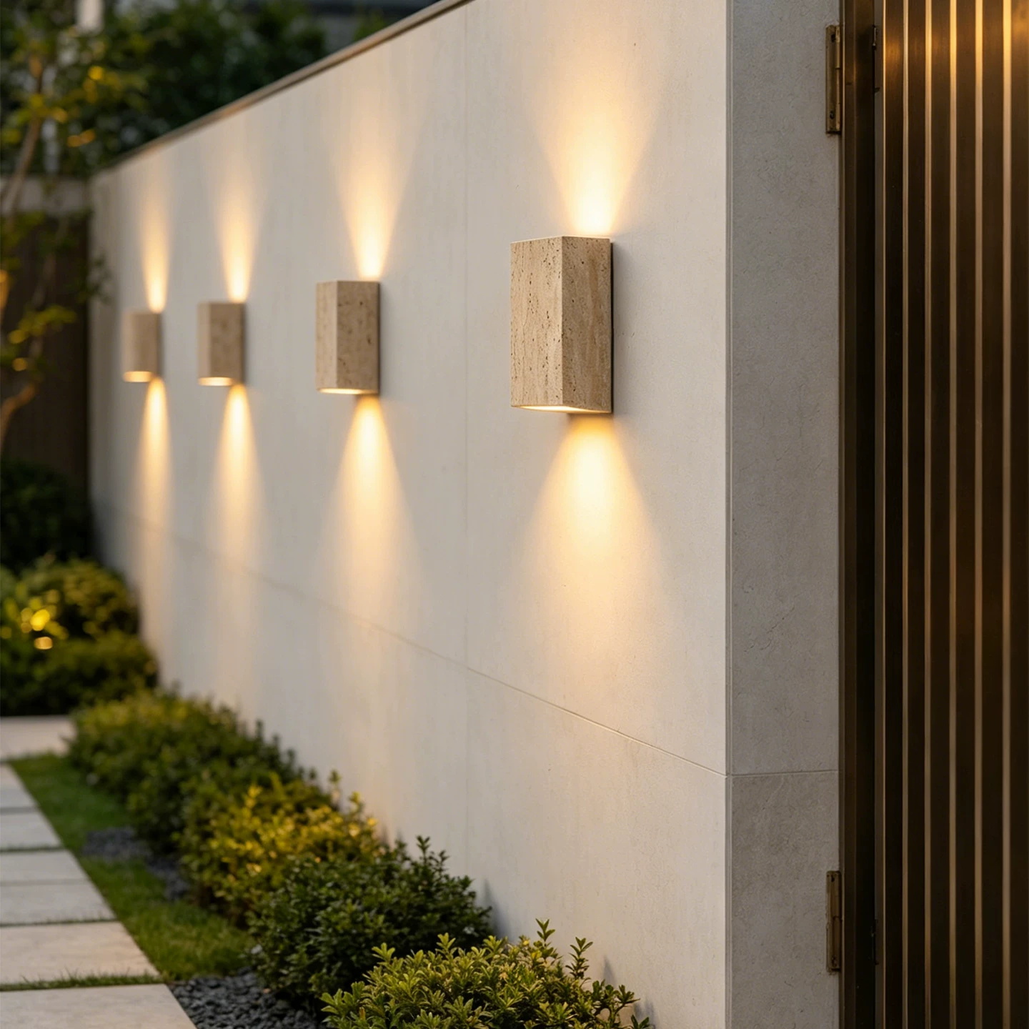 Decor Lighting Cy - Sarı Mağara Taş Duvar Lambası Dış