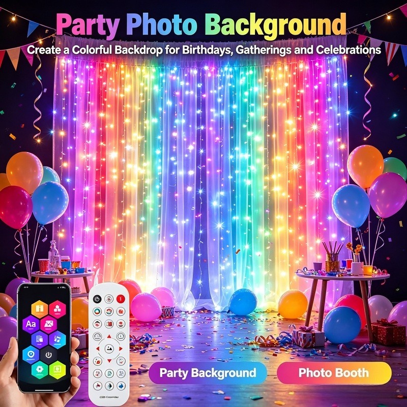 Lighting Christmas Decor - USB ile Çalışan Uygulama Kontrollü LED
