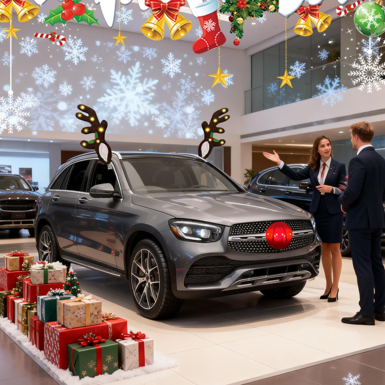 Noel Araba Dekorasyonu Işıklı  - Up Lighting Decor incelemesi ve fiyatı