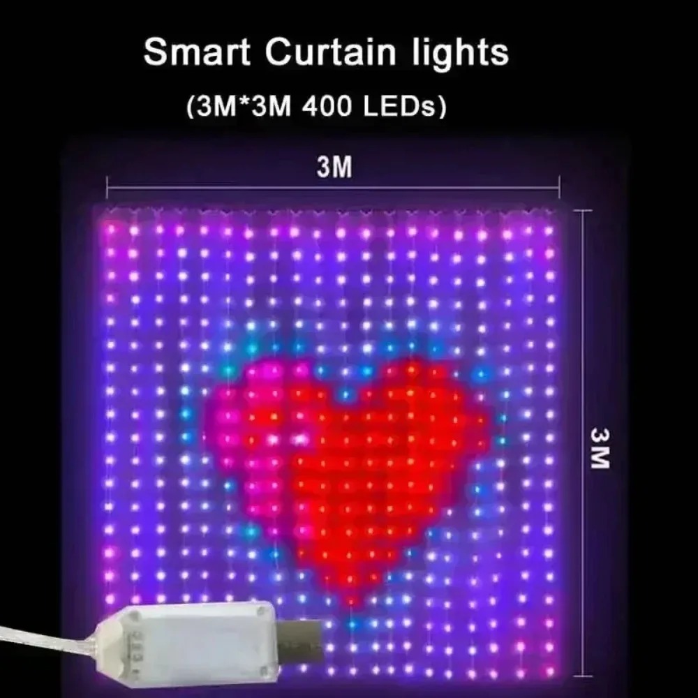 LED Piksel Perde Işıkları, Blu - Lighting Christmas Decor incelemesi ve fiyatı