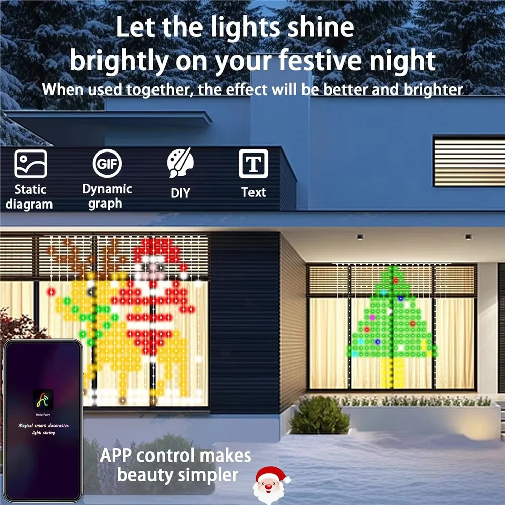Akıllı LED Perde Işıkları, RGB - Lighting Christmas Decor incelemesi ve fiyatı