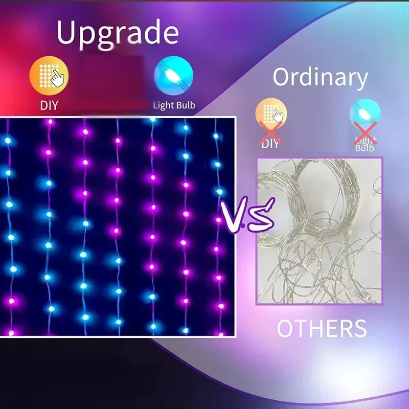 Akıllı LED Perde Işıkları, RGB - Lighting Christmas Decor incelemesi ve fiyatı