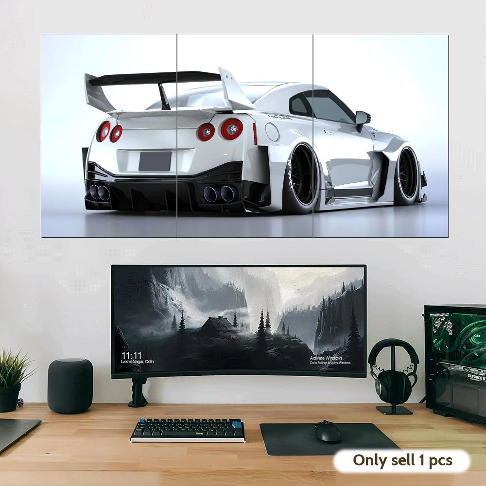 Beyaz Japonya Süper Spor Araba - Lighting Mcqueen Bedroom Decor incelemesi ve fiyatı