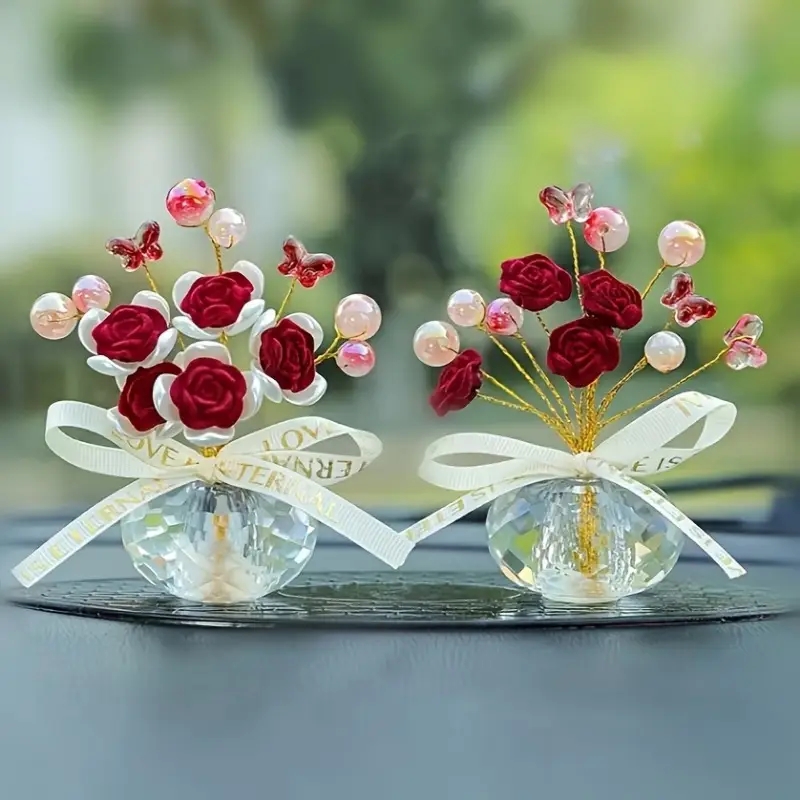 1PC Kristal Cam Gül Pano Süsle - Lighting Mcqueen Bedroom Decor incelemesi ve fiyatı