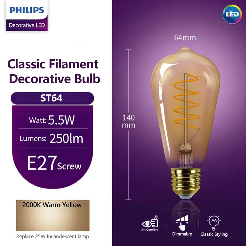 Philips Soft Amber 2000K LED D - Philips Bulb Led Classic incelemesi ve fiyatı