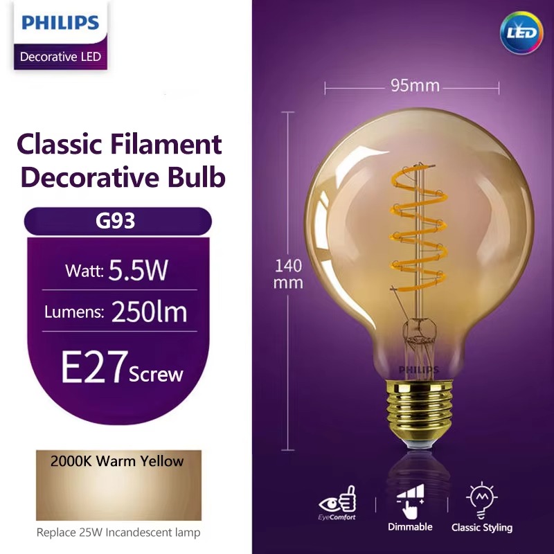 Philips Soft Amber 2000K LED D - Philips Bulb Led Classic incelemesi ve fiyatı
