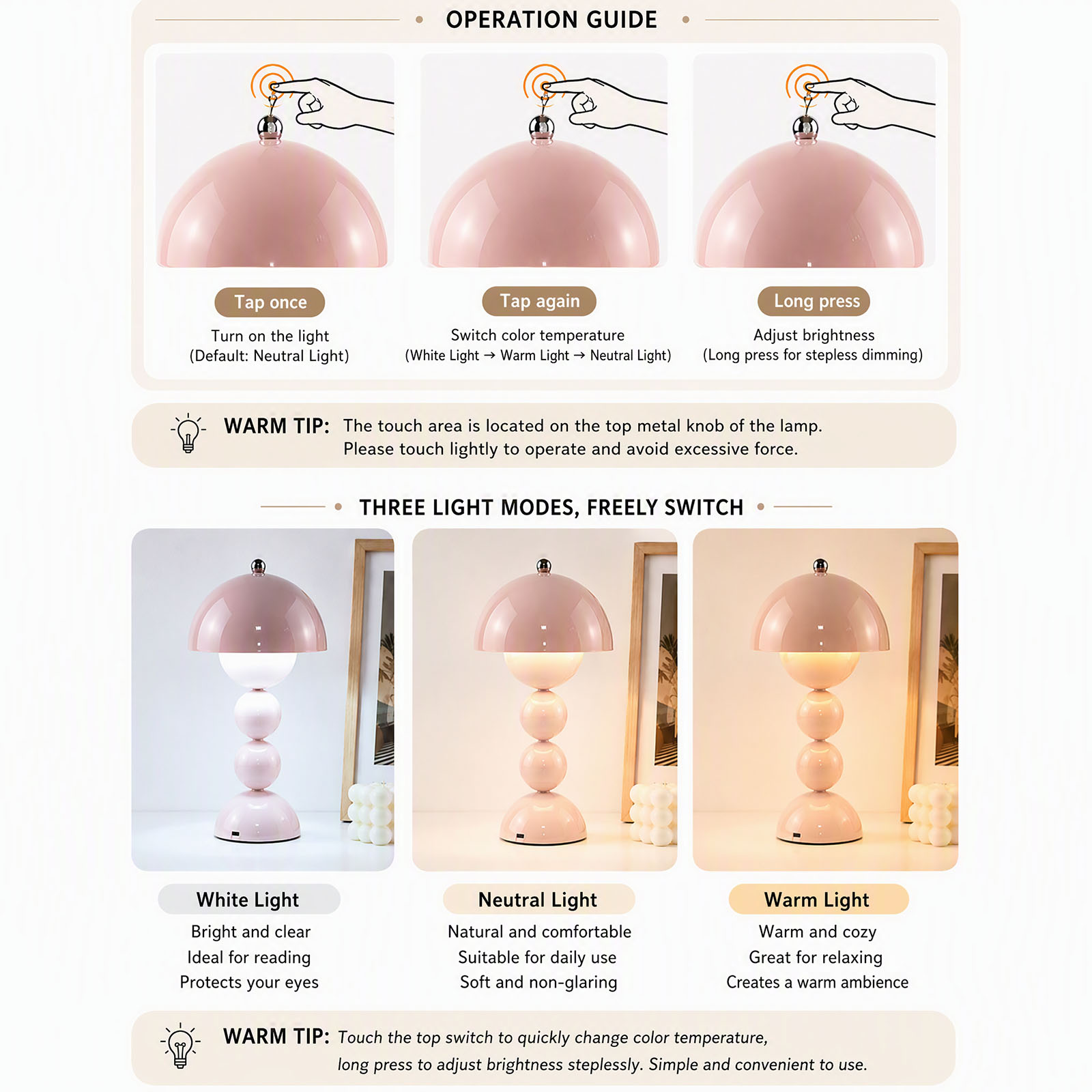 Vintage Mantar Şeklinde Masa L - Decor Lighting Lamps incelemesi ve fiyatı