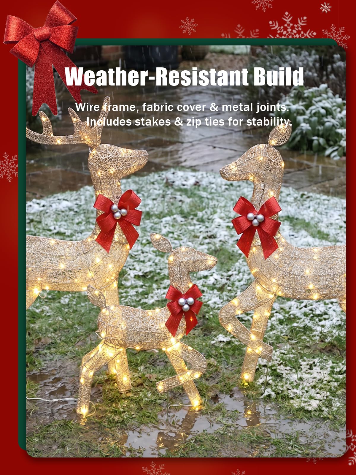 3 Parçalı Işıklı Noel Geyiği A - Up Lighting Decor incelemesi ve fiyatı